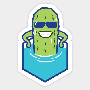 Hot Spring Pickle Sticker